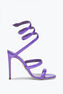 Cleo 紫色镜面凉鞋 105