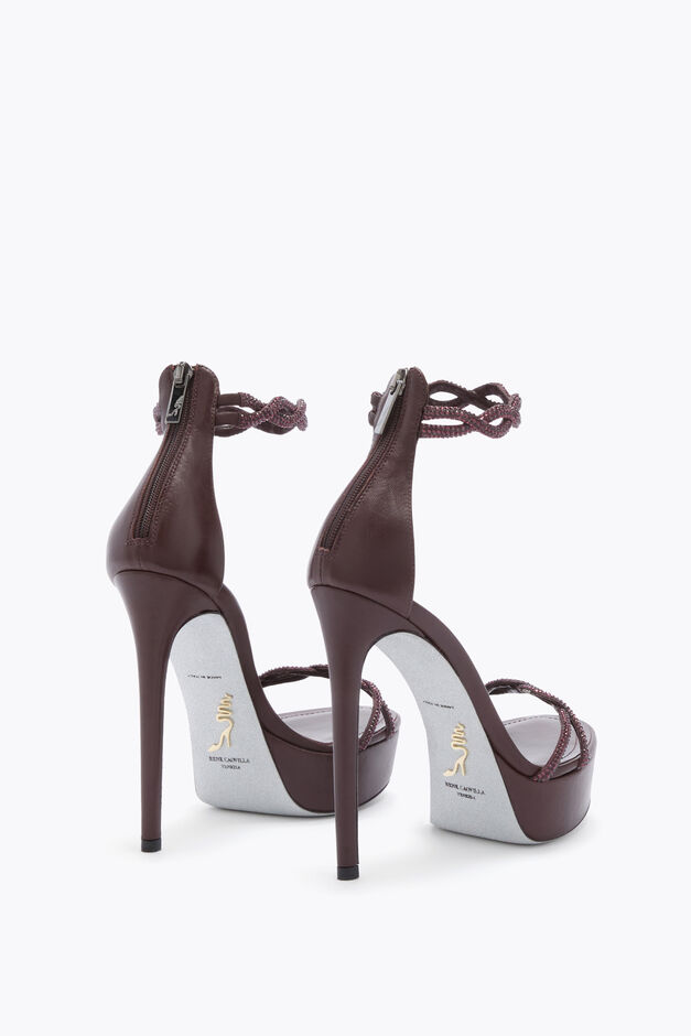 BRAID FONDANT PLATFORM SANDAL 130
