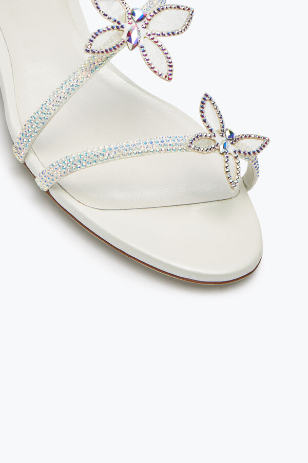 Butterflower Crystal Ivory Sandal 10