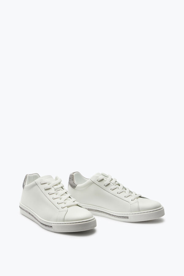 Sneakers En Cuir Avec Strass Xtra