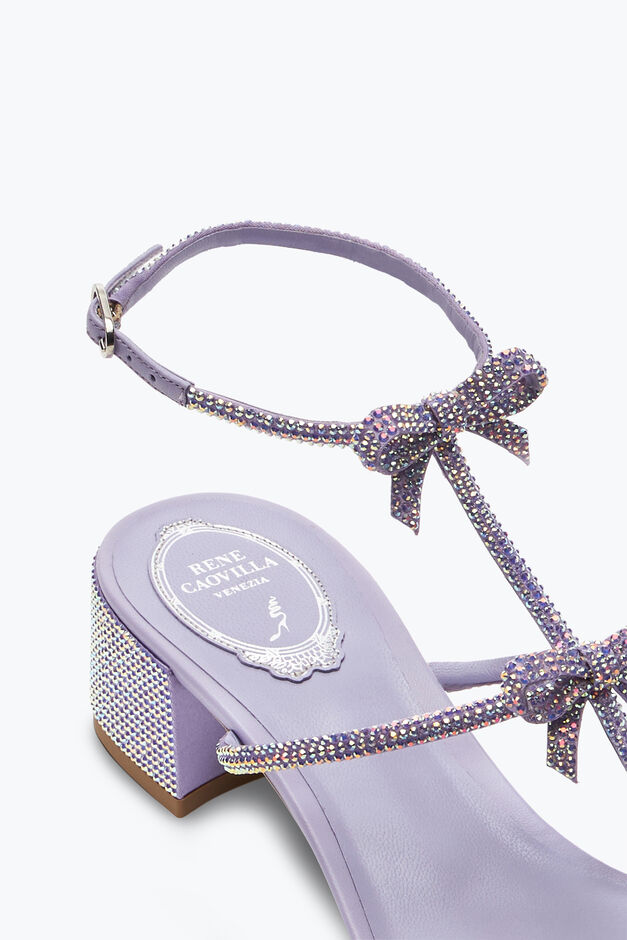 Caterina Lilac Sandal With Crystals 35 Caterina Lilac Sandal With Crystals 35
