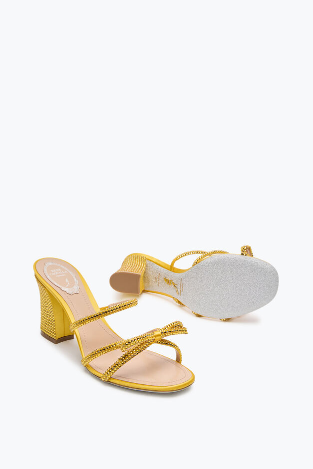 NICOLE YELLOW MULE 80