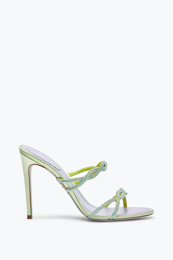 SANDALE MULE BRAID CITRON VERT 105