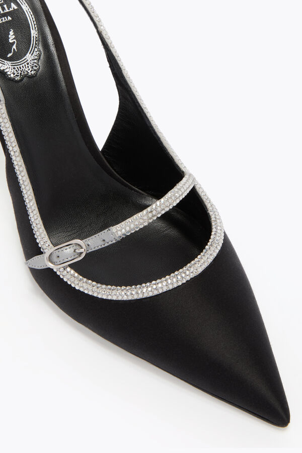 LILY SCHWARZ UND SILBER SLINGBACK 80