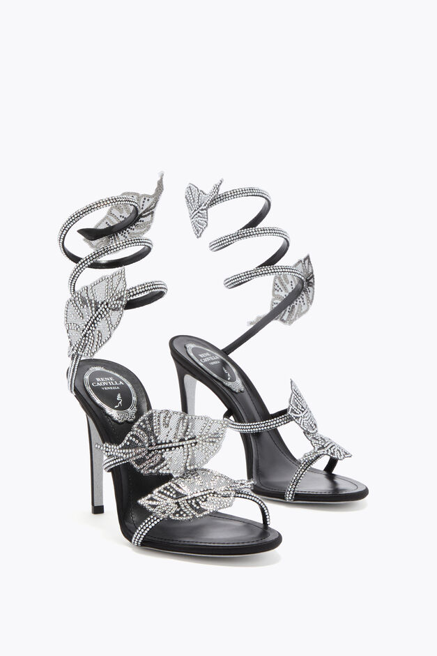 LEAF BLACK SANDAL 105