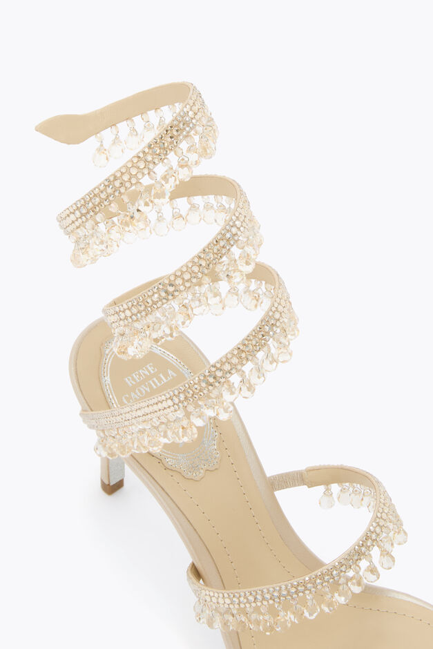 CHANDELIER CHAMPAGNE SANDAL 80