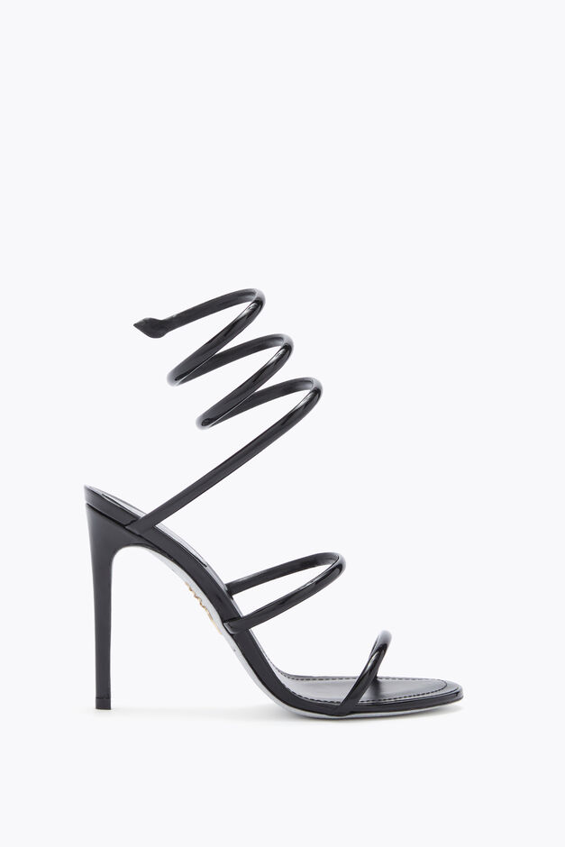 Cleo Metallic Black Sandal 105
