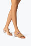 Caterina Peach Slider Sandal With Crystals 40