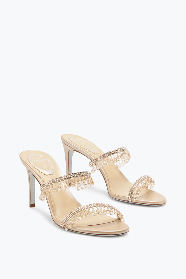 Chandelier Gold Slider Sandal 80