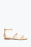 CHANDELIER FLACHE SANDALE IN NUDE 10