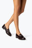 Morgana 深棕色水晶乐福鞋 20