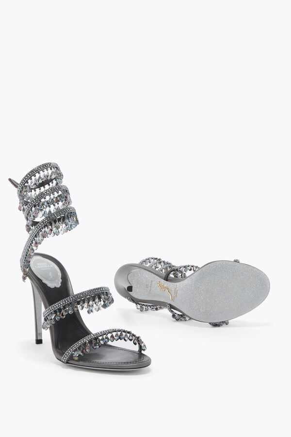 CHANDELIER GUNMETAL SANDAL 105