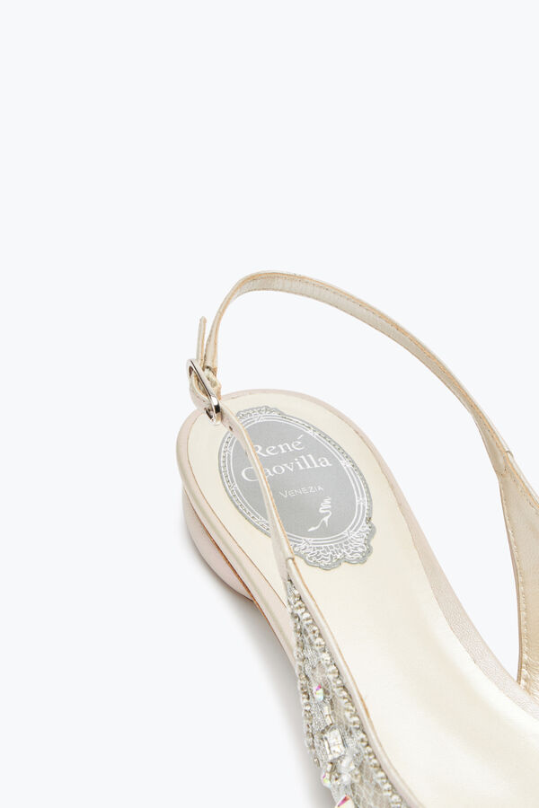 Grey Flat Slingbacks Cinderella