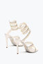 CHANDELIER IVORY SANDAL WITH PEARLS 105