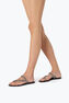 BRAID BLACK FLAT SANDAL 10