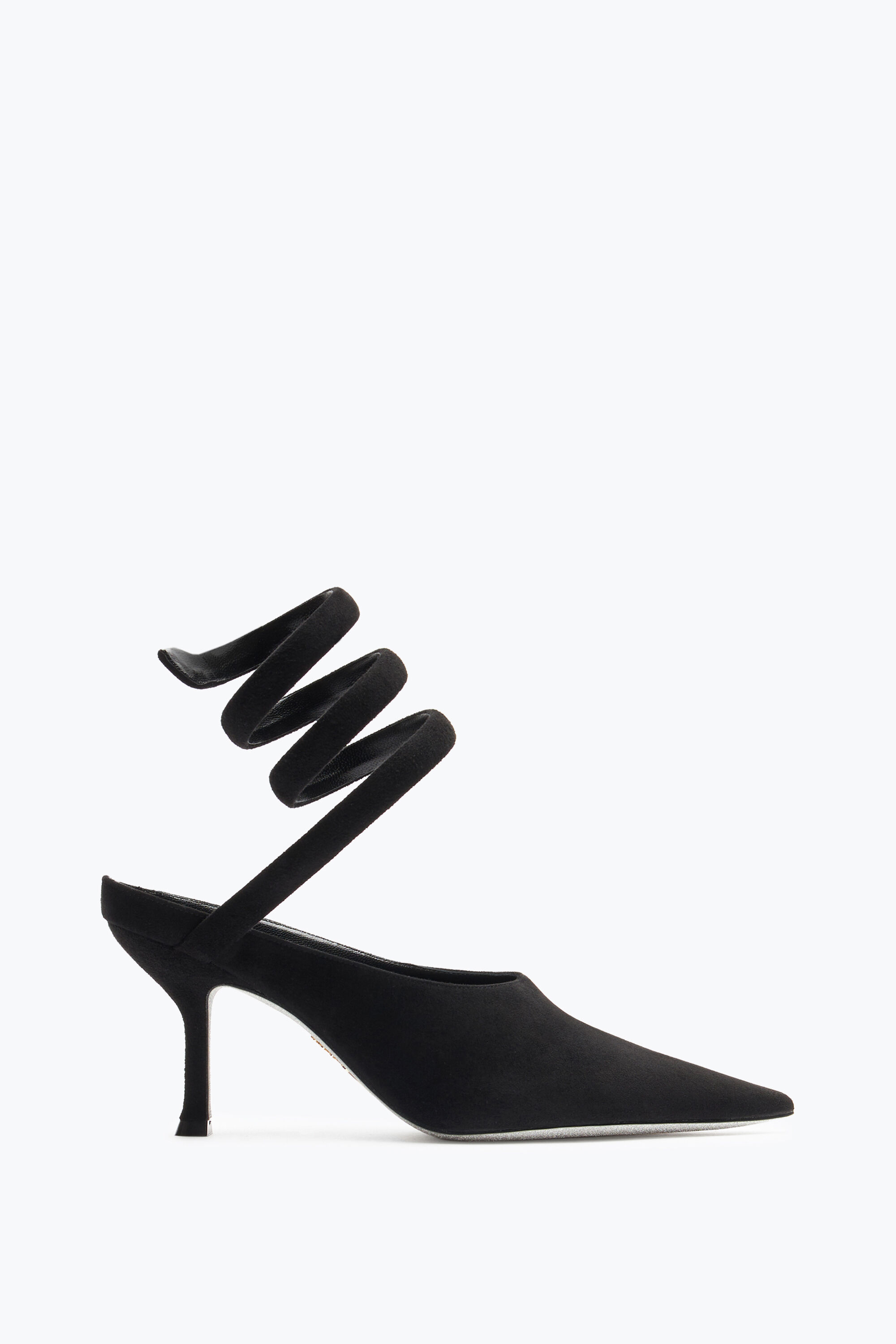 国内外の人気 Jeweled Grace Pump In Black Suede 80 | Rene Caovilla® 靴