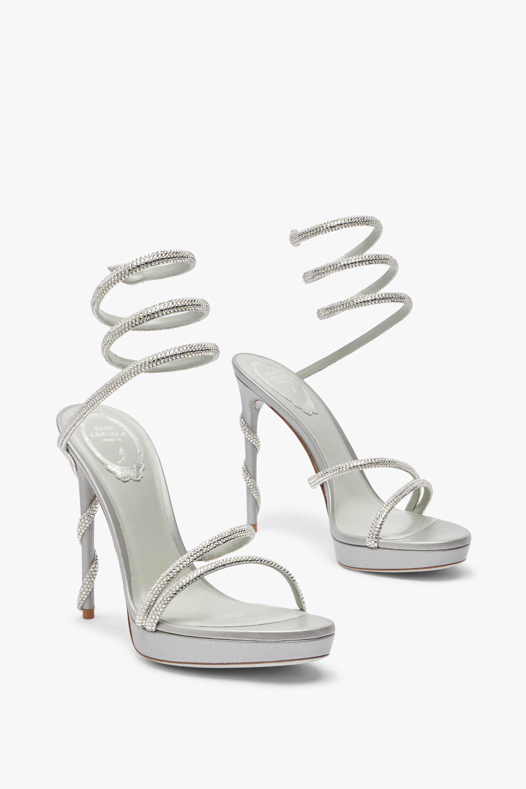 Designer platform heels Jeweled shoes Caovilla