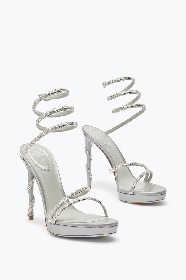 MARGOT SILVER PLATFORM SANDAL 120 MARGOT SILVER PLATFORM SANDAL 120