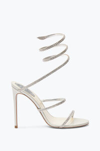 Graue Sandalette Cleo Mit Hohem Absatz