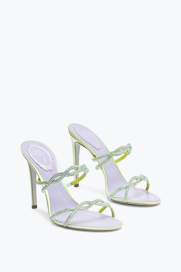 SANDALE MULE BRAID CITRON VERT 105