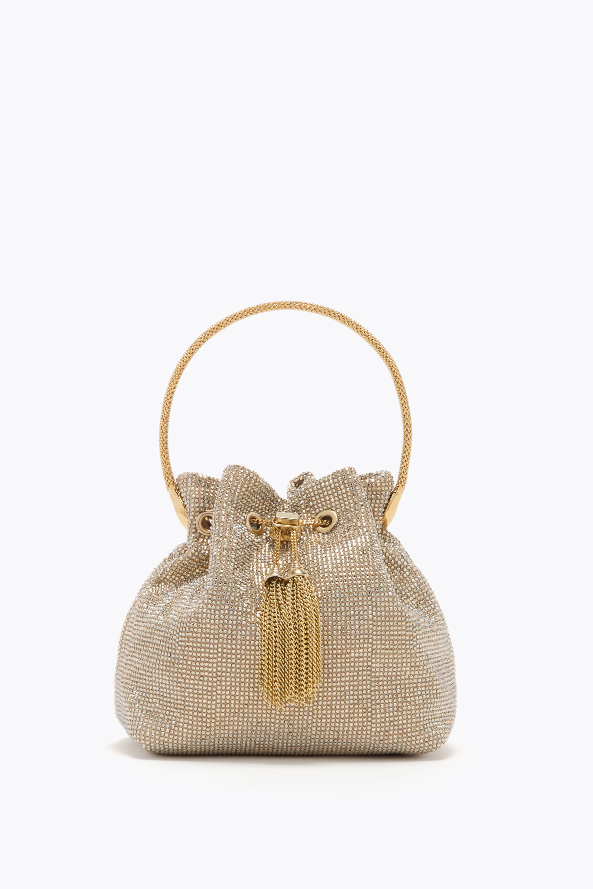 Jeweled DEVA CHAMPAGNE MINI BAG | Rene Caovilla®