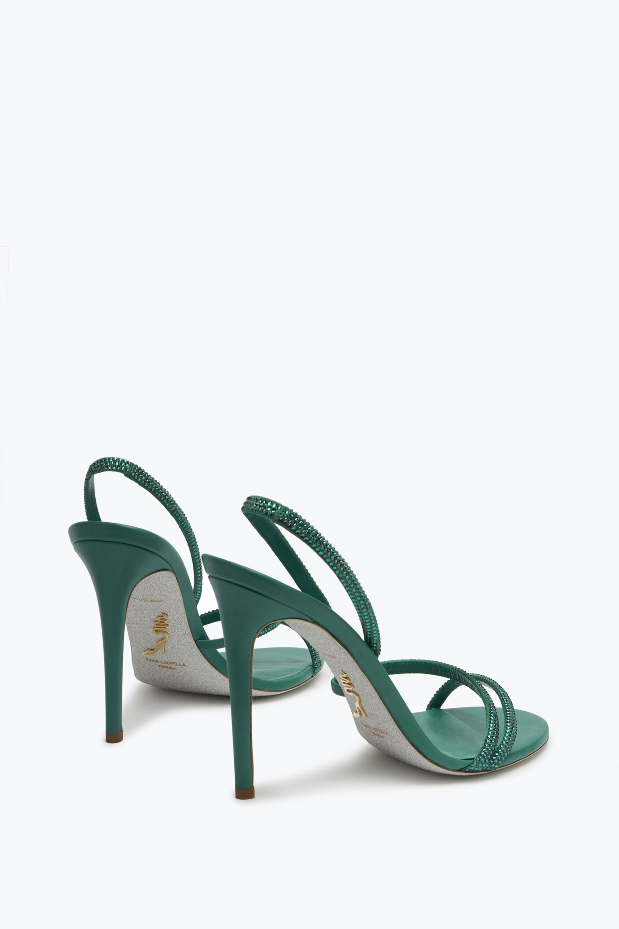 Sandalias color verde esmeralda store