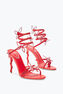 Sandale Margot rouge avec papillons 105