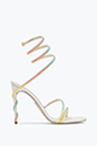 Margot Burano White Sandal With Degradé Crystals 105