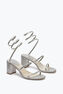 Silver-Coloured Jewel Sandals Cleo