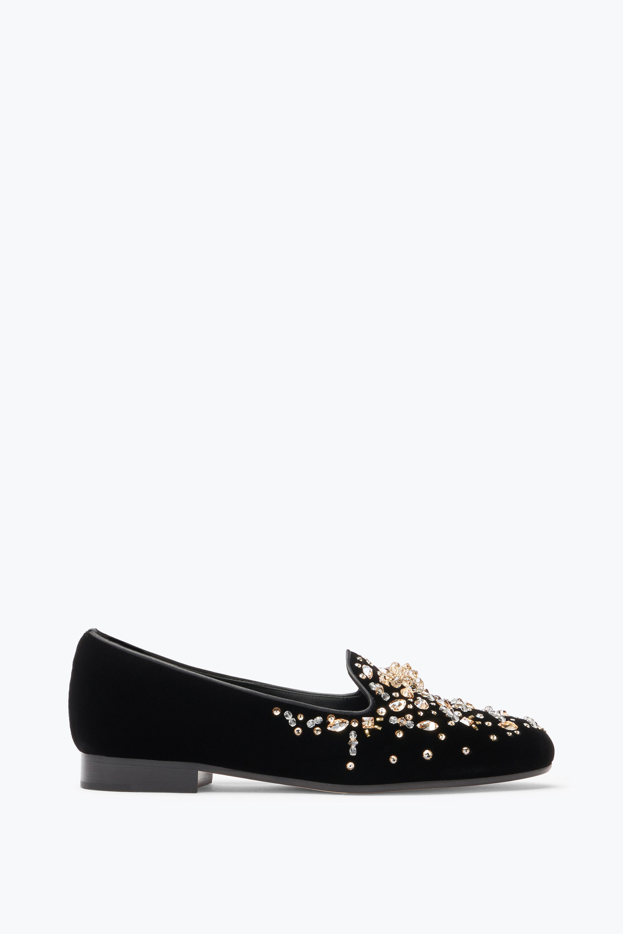 Louise Black Loafer With Rhinestones 15 Ballerinas Loafers in