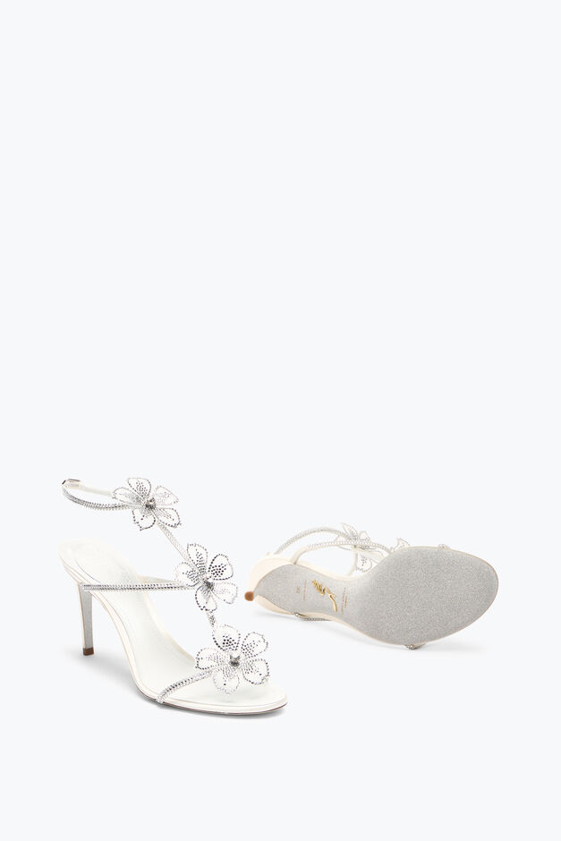 PEACH FLOWER IVORY SANDAL 80 PEACH FLOWER IVORY SANDAL 80