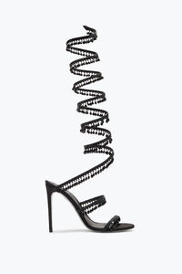 SUPER CHANDELIER BLACK SANDAL 105