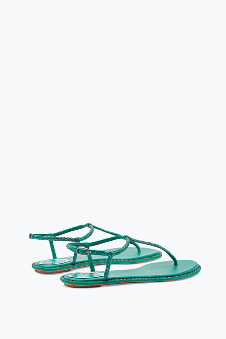 Diana Crystal Green Sandal 10