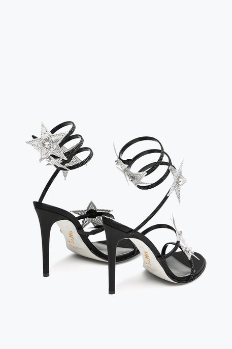 CLEO STAR BLACK & SILVER SANDAL 105 CLEO STAR BLACK & SILVER SANDAL 105