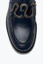 Mocasín Morgana Azul con Cristal Mate Negro 20