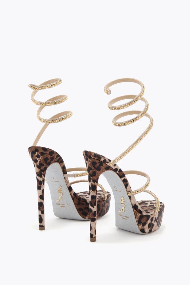 CLEO ANIMALIER PLATFORM SANDAL 130
