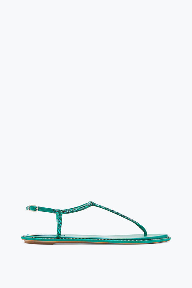 Diana Crystal Green Sandal 10