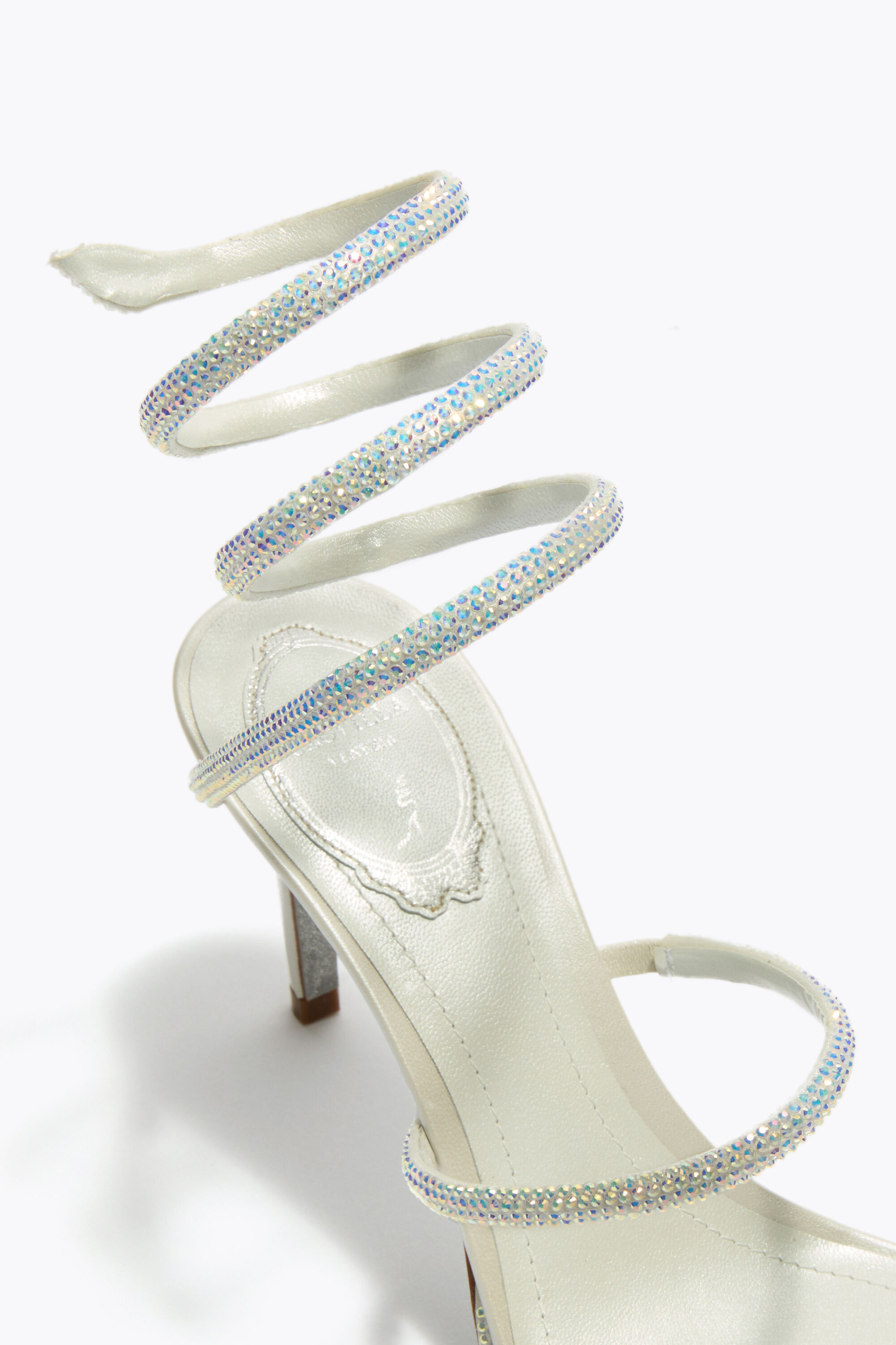 美品　RENE CAOVILLA ゴージャス René Caovilla x Level Shoes Cleo crystal-embellished sandals