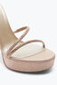 Sandalette Mit Plateausohle Margot Beige Mit Kristallen 130