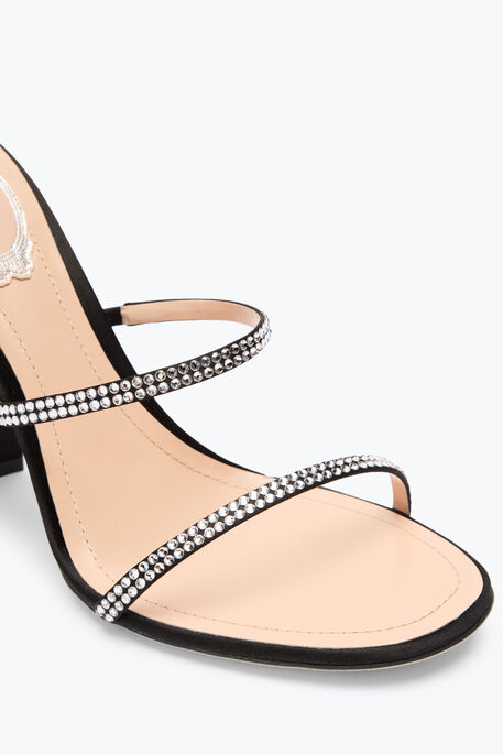 CLEO BLACK SANDAL WITH SOUL HEEL 105