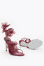 PEACH FLOWER BURGUNDY SANDAL 105