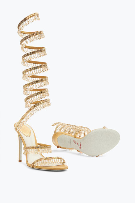 SUPER CHANDELIER SANDALE 105 IN GOLD SUPER CHANDELIER SANDALE 105 IN GOLD