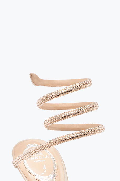 CLEO NUDE SANDAL WITH CRYSTALS 80 CLEO NUDE SANDAL WITH CRYSTALS 80