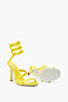 Cleopatra Yellow Satin Sandal 105