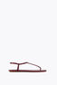 DIANA BURGUNDY SANDAL WITH CRYSTALS 10