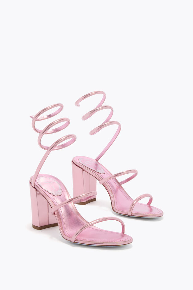 CLEO METALLIC PINK SANDAL 80