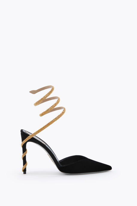 Margot Black And Gold Pump 105
