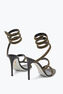 Cleo Sandal In Satin Black  105