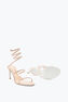 CLEO NUDE SANDAL WITH CRYSTALS 80