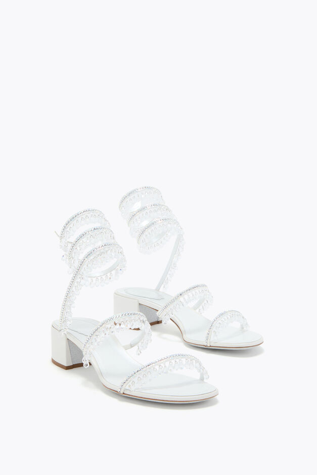 CHANDELIER SANDALEN 40 IN WEISS CHANDELIER SANDALEN 40 IN WEISS
